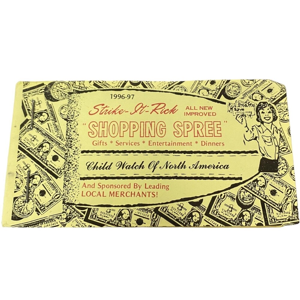 Ephemera Gift Book Strike-It-Rich Shopping Spree Child Watch of North America